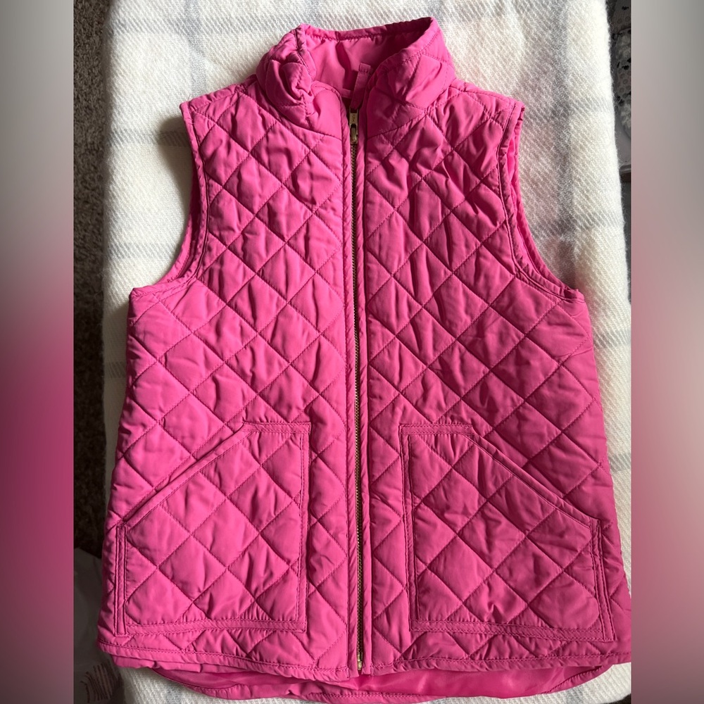 Crewcuts Bright Pink Quilted Kids Vest